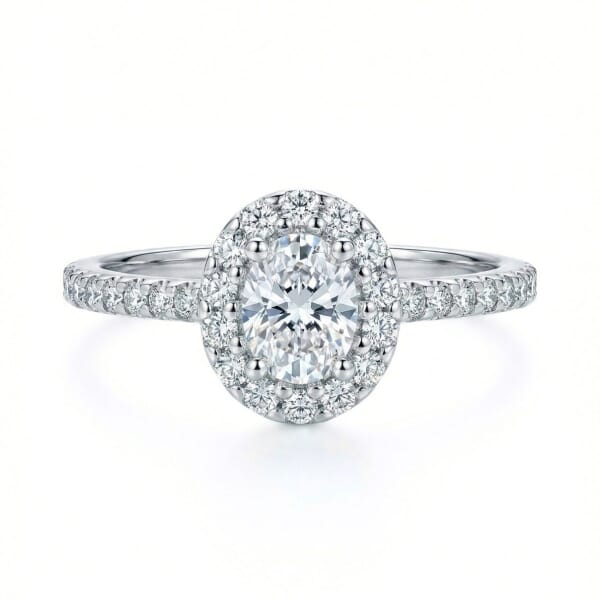 Diamantring i hvitt gull med 0,28 ct W-Si - Bur537668